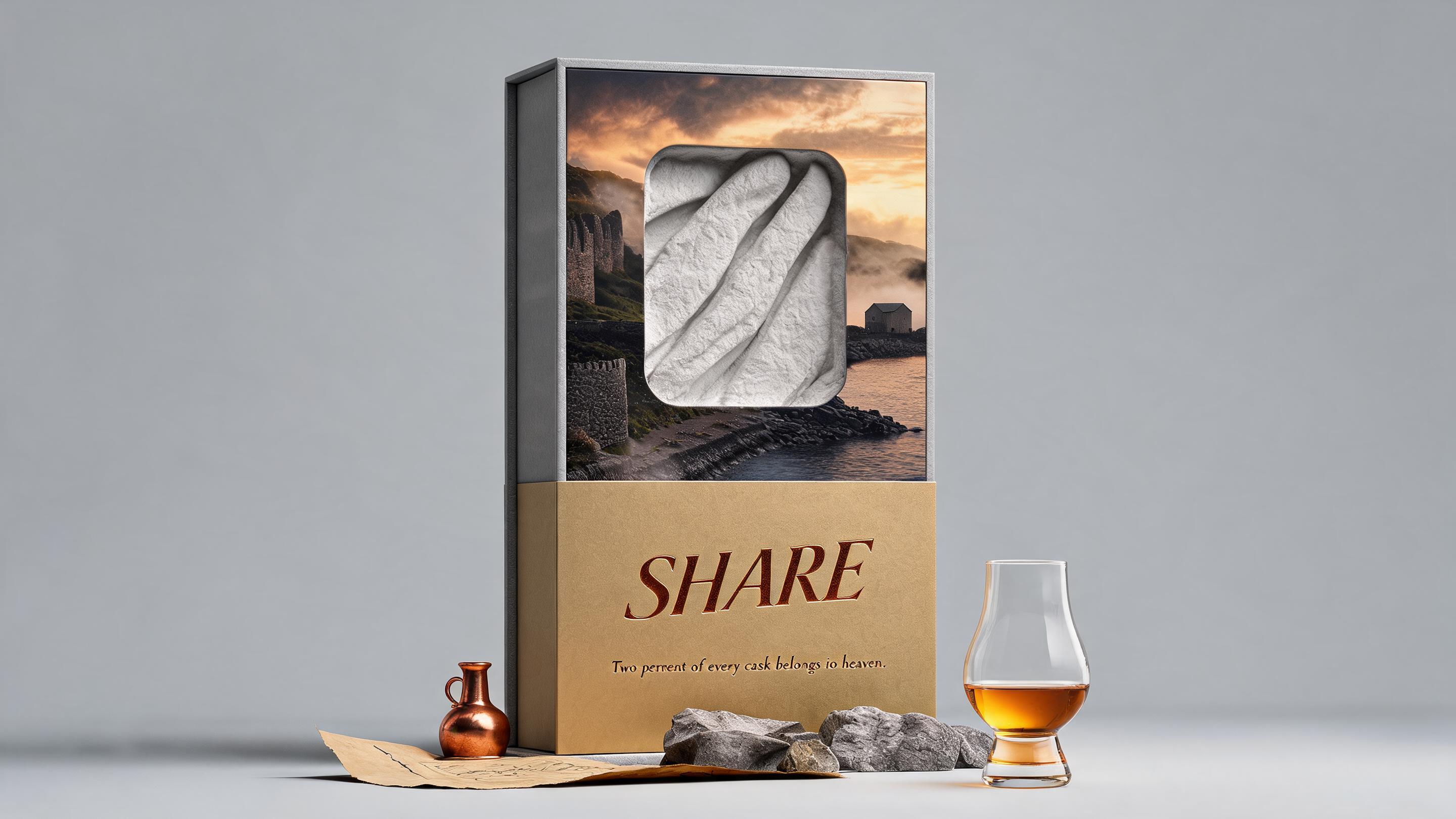 SHARE · 天使 纸塑浮雕包装设计
