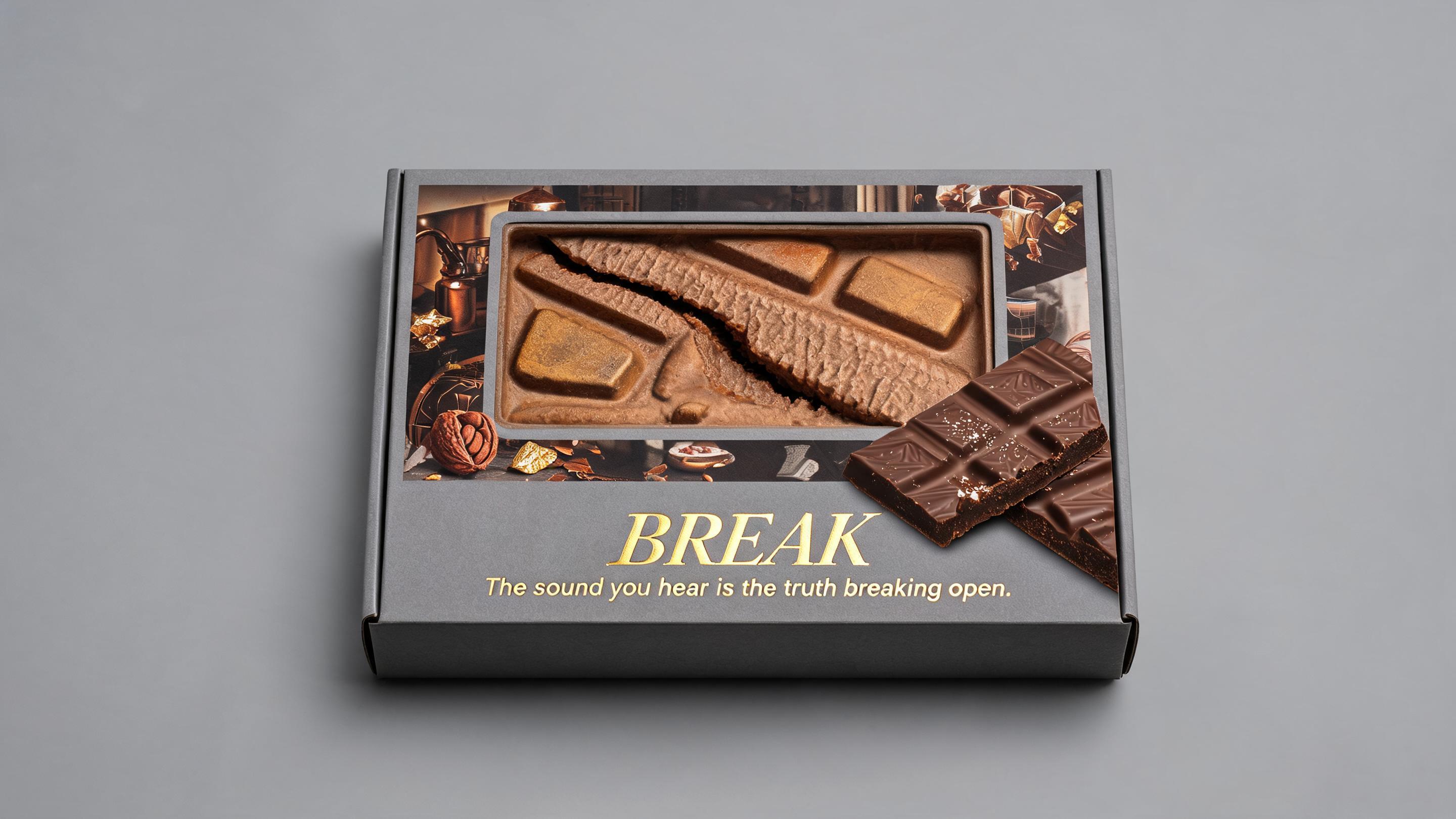 BREAK · 成型 纸塑浮雕包装设计